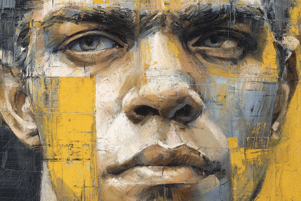Stylisierte Portraet Detailaufnahme Gesicht Augen Expressionistisch | Fine Art und Malerei | Kunstgattungen