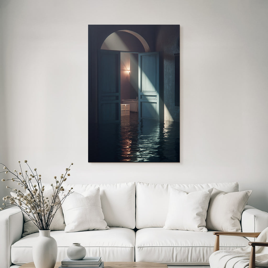 Landscape Flutendes Zimmer Mit Baedezimmer Und Badewanne