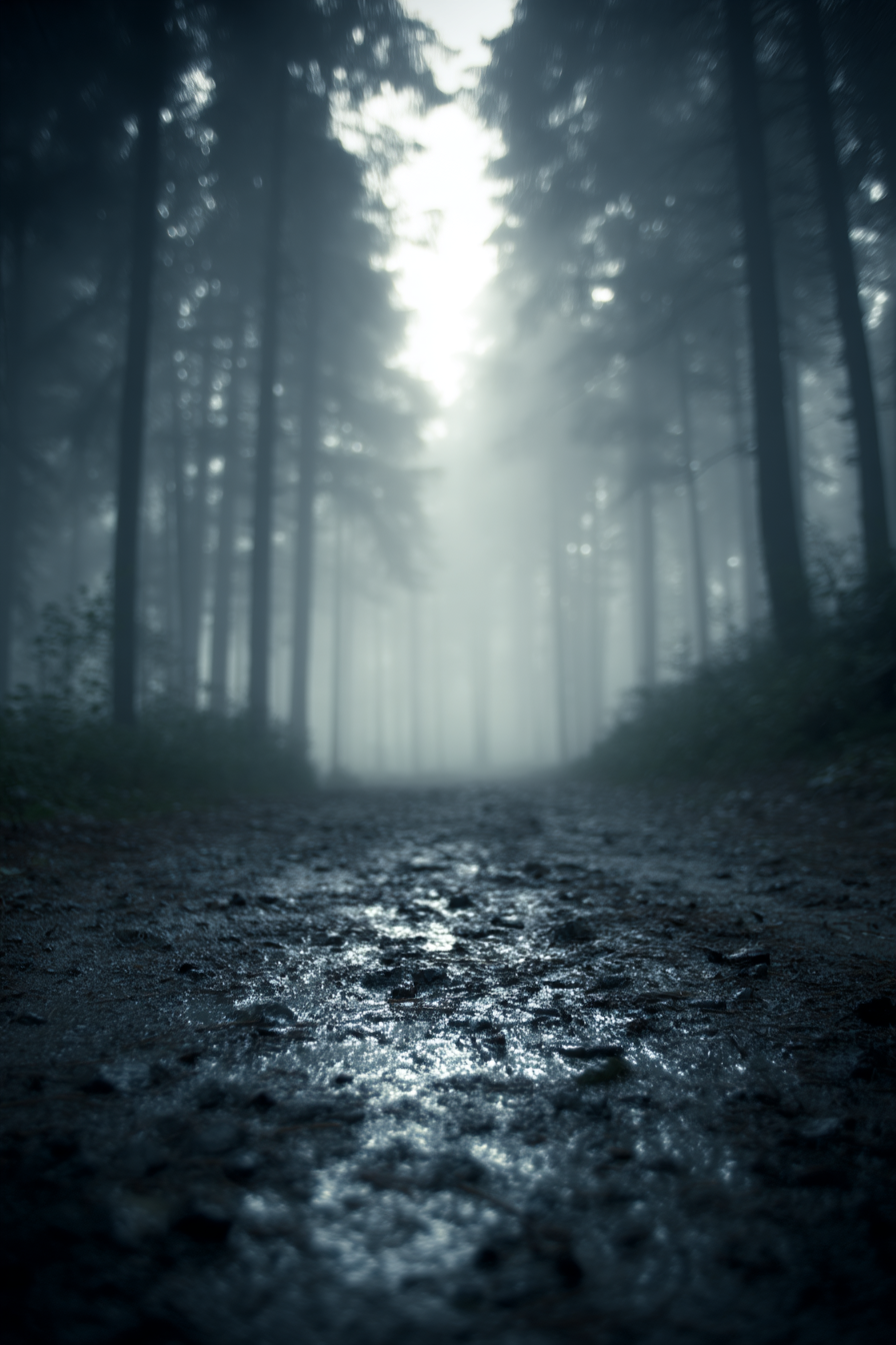 Nebliger Wald Weg | Fotografie | Kunstgattungen