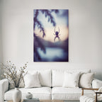 Spider Im Welt Warne Bild Unscharf Hintergrund