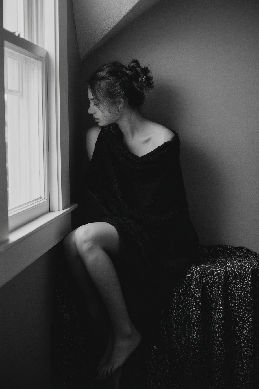 Person Am Fenster | Fotografie | Kunstgattungen
