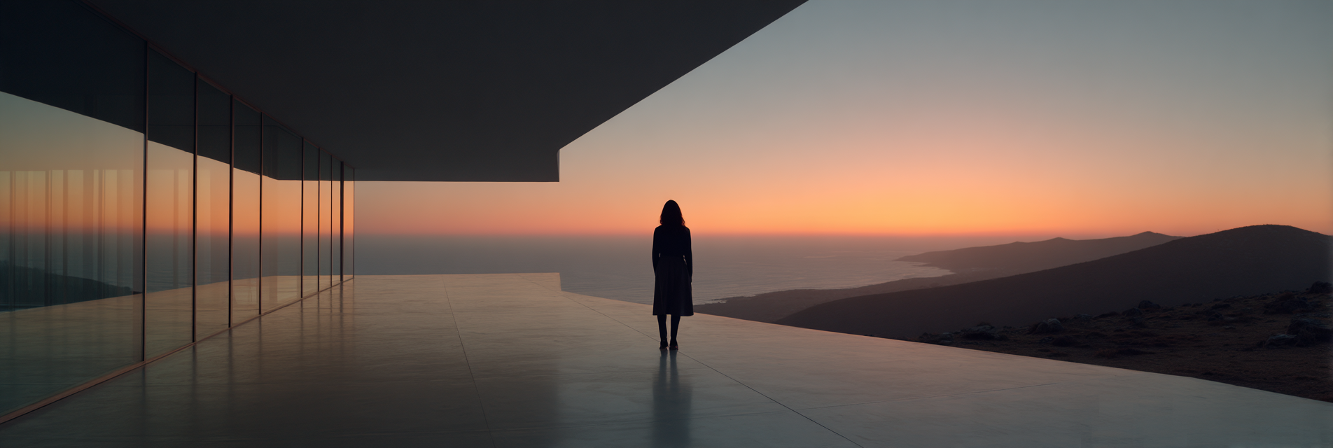 Balkonansicht Bei Sonnenuntergang Moderne Architektur Kueste | Fotografie | Kunstgattungen
