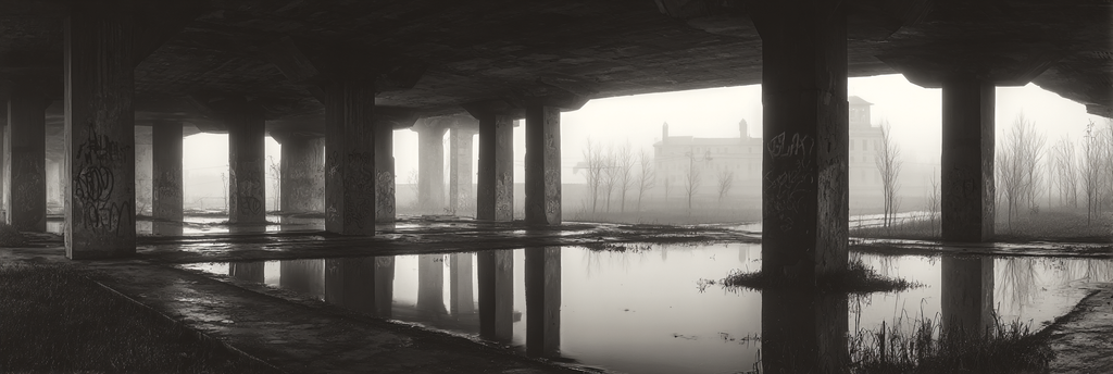 Foggy Underpaß Graffiti Reflections | Fotografie | Kunstgattungen