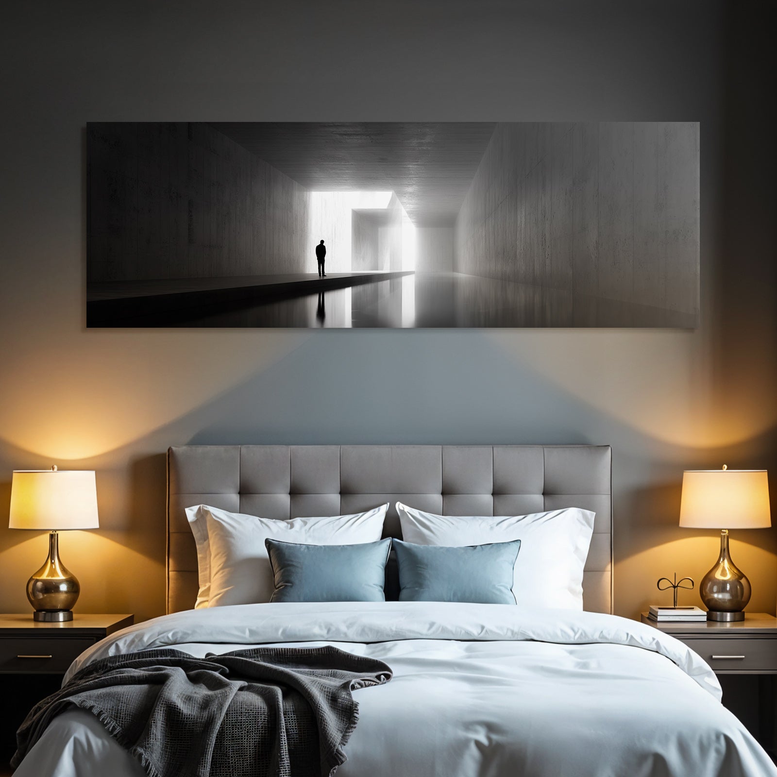Minimalistische Architektur Licht Korridor