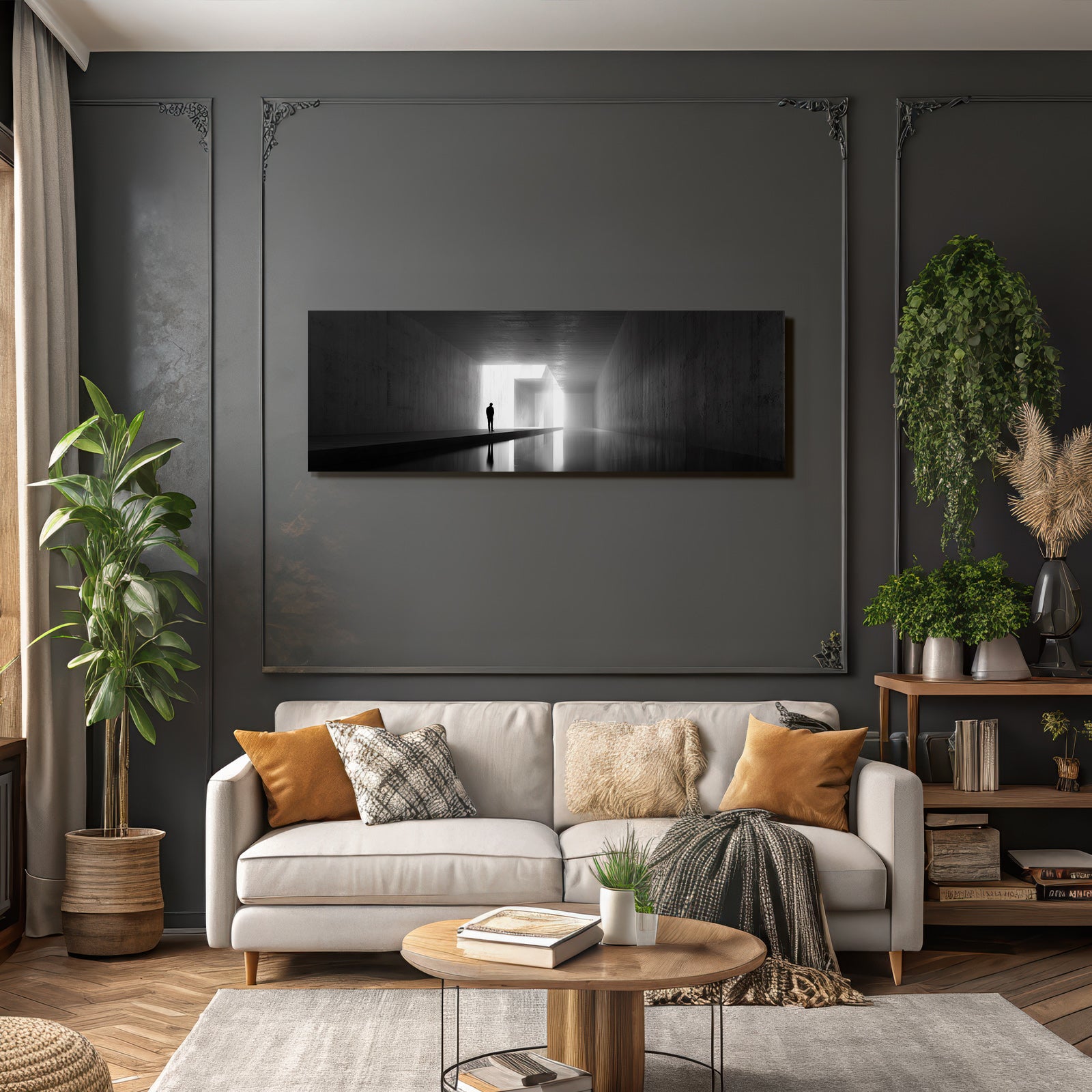 Minimalistische Architektur Licht Korridor