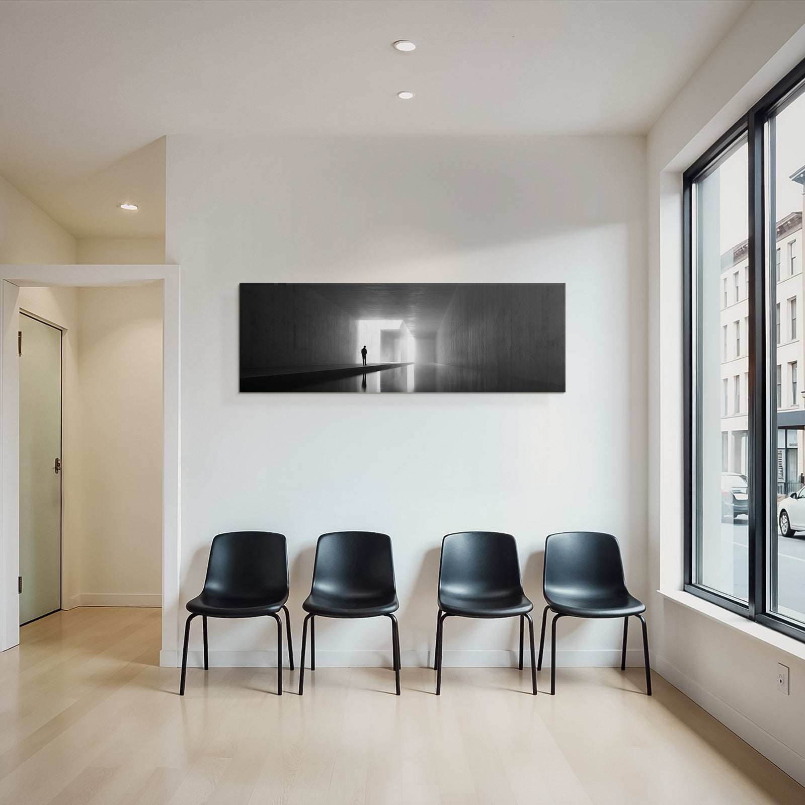 Minimalistische Architektur Licht Korridor