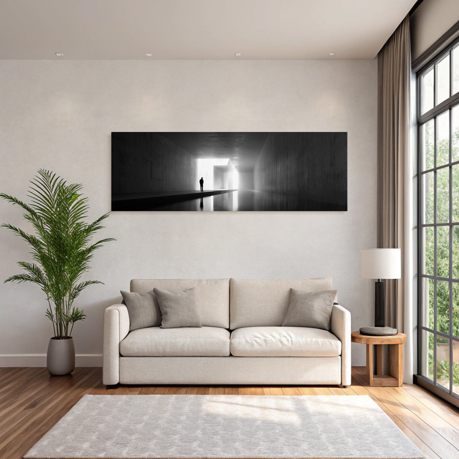 Minimalistische Architektur Licht Korridor
