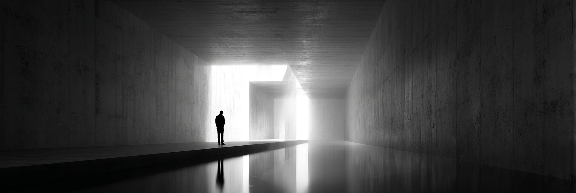 Minimalistische Architektur Licht Korridor | Fotografie | Kunstgattungen