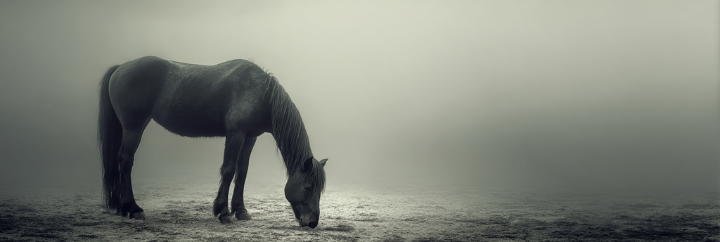 Pferd Im Nebligen Umfeld | Fotografie | Kunstgattungen