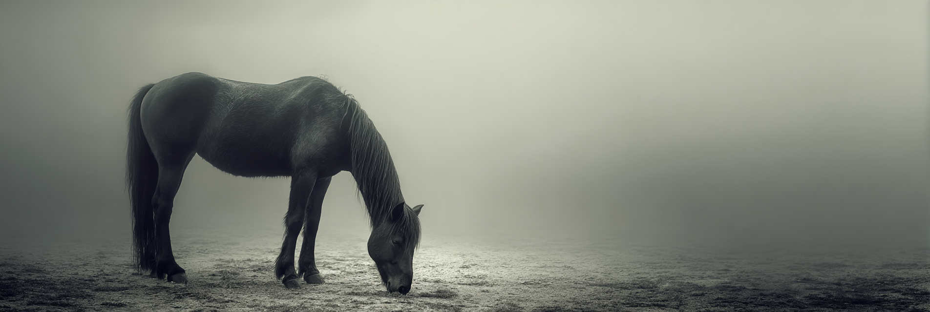 Pferd Im Nebligen Umfeld | Fotografie | Kunstgattungen