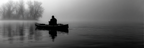 Ruhe Im Kanu Auf Stillwasser In Foggy Landschaft | Fotografie | Kunstgattungen