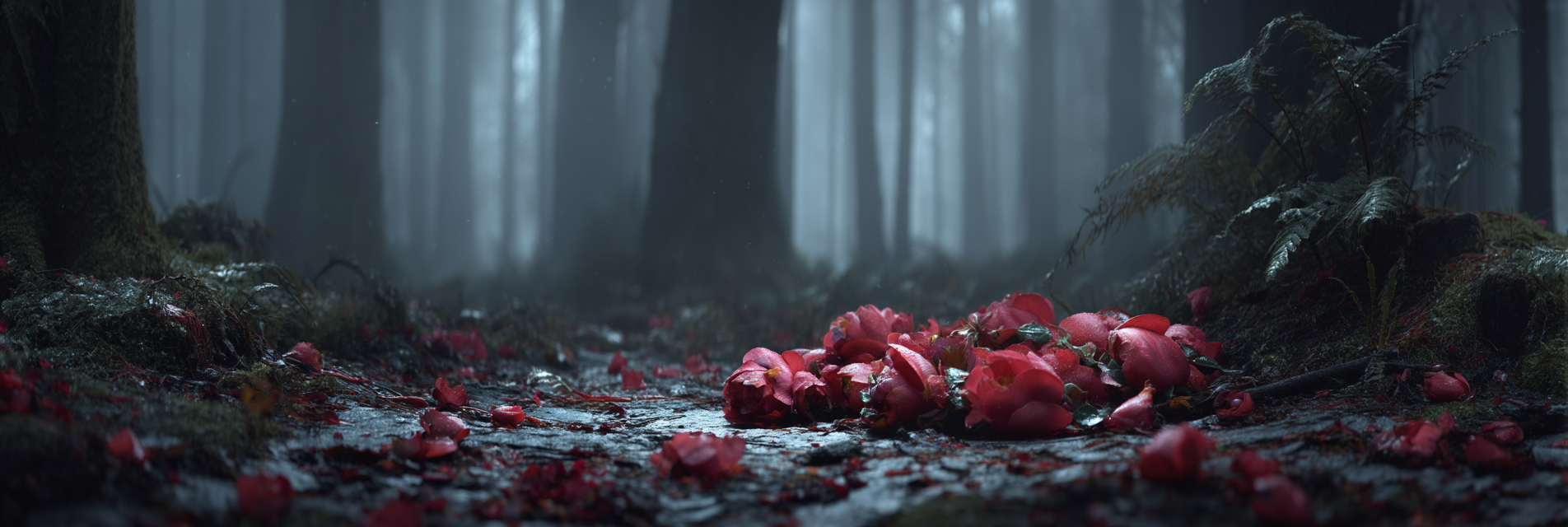 Ruhiger Wald Mit Blüten | Fotografie | Kunstgattungen
