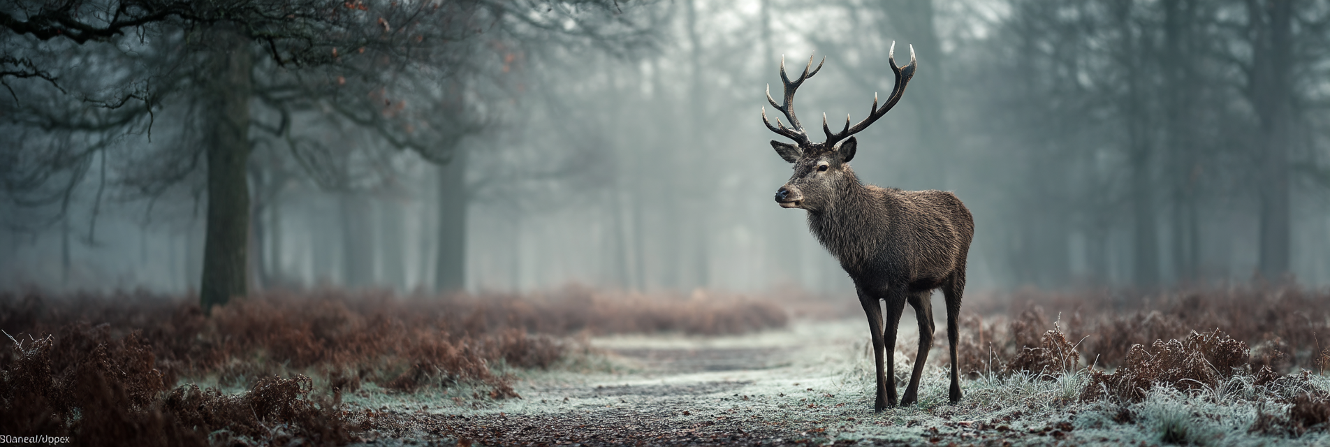 Reh Nebel Wald | Fotografie | Kunstgattungen