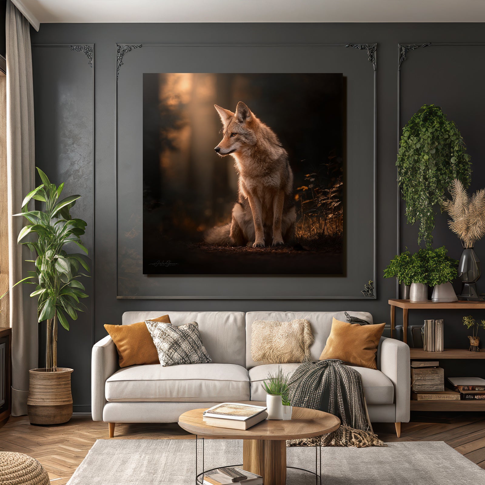 Coyote Wald Sanft Licht