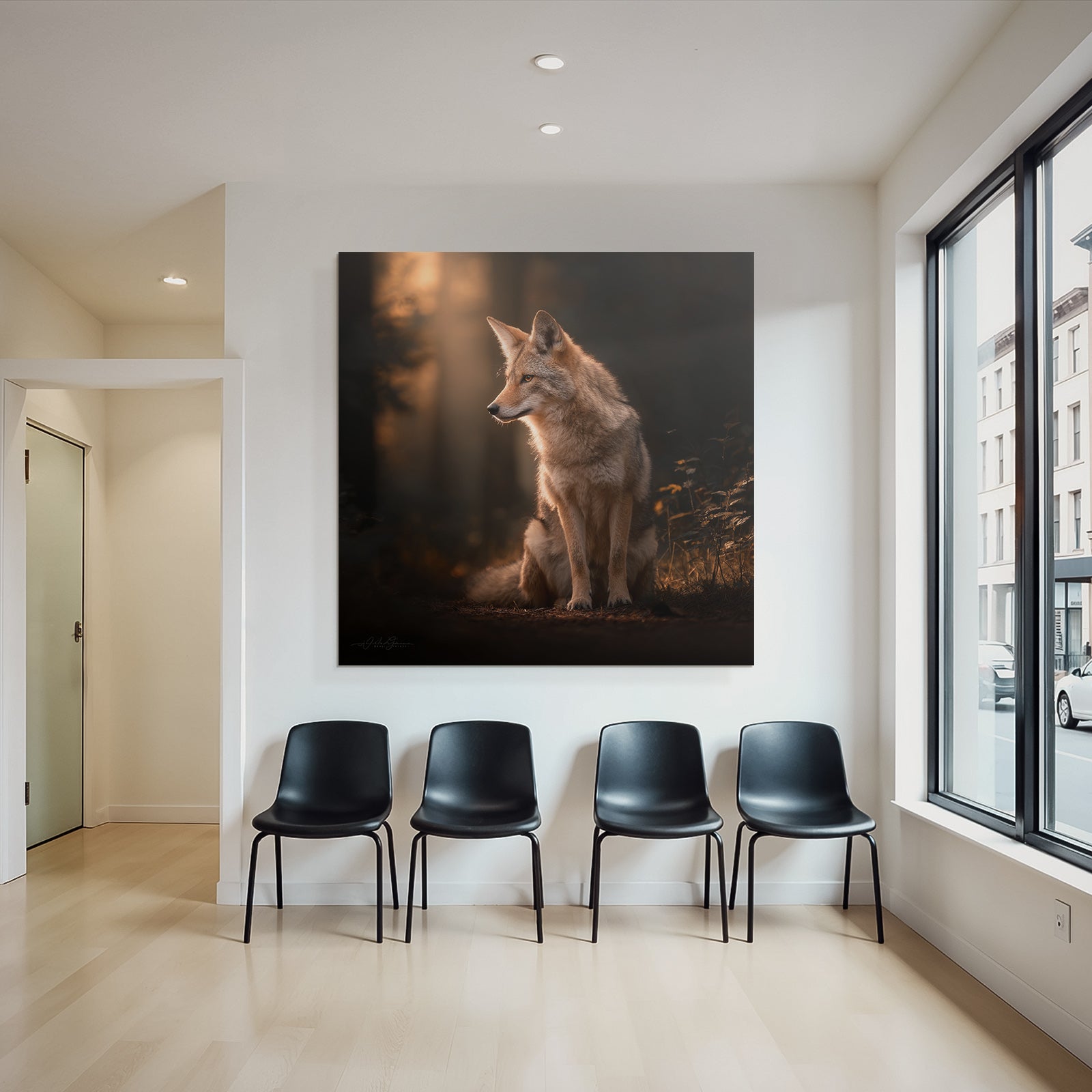 Coyote Wald Sanft Licht