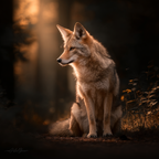 Coyote Wald Sanft Licht | Fotografie | Kunstgattungen