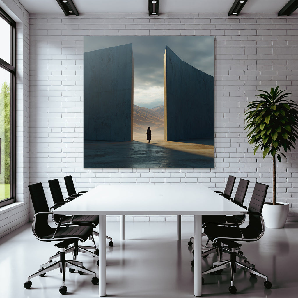Landschaft Mit Bergen Und Wolken