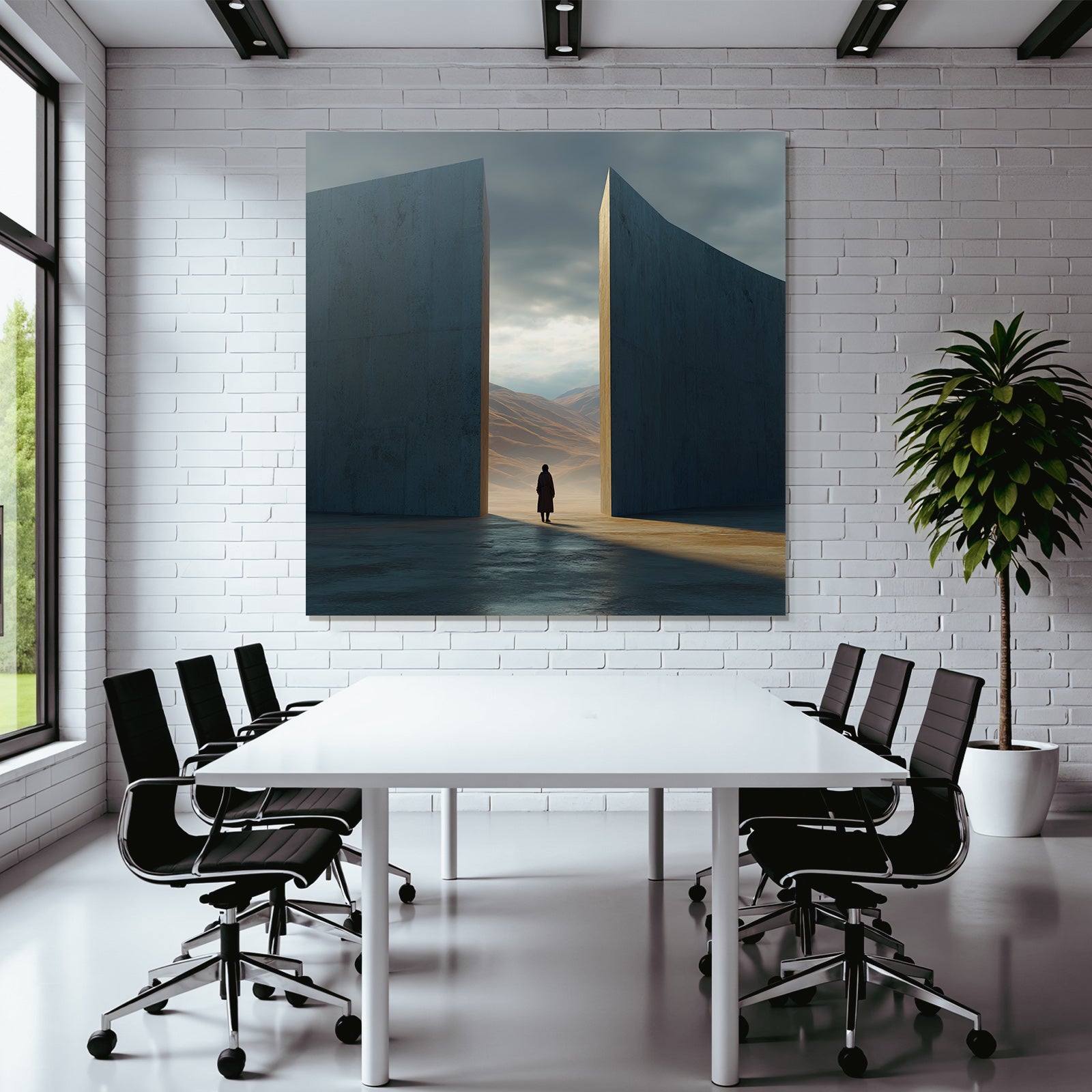 Landschaft Mit Bergen Und Wolken