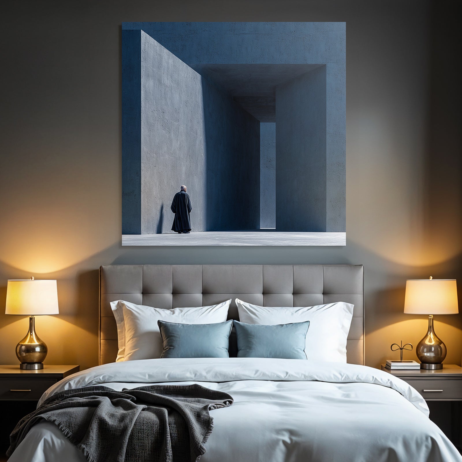 Minimalistische Architektur Gestalt Im Concrete Wand