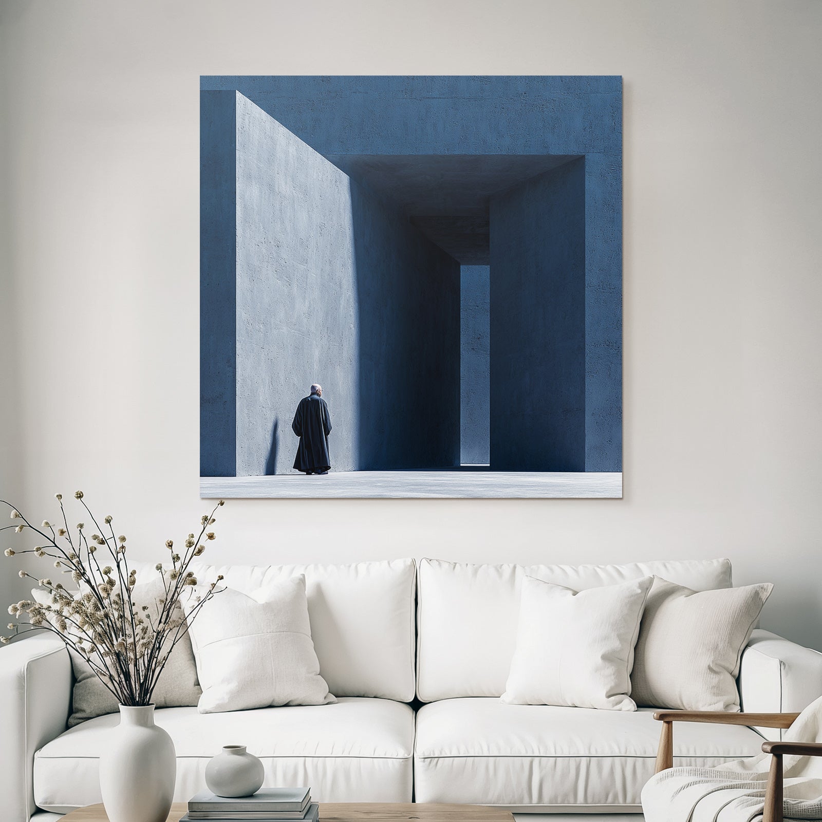 Minimalistische Architektur Gestalt Im Concrete Wand