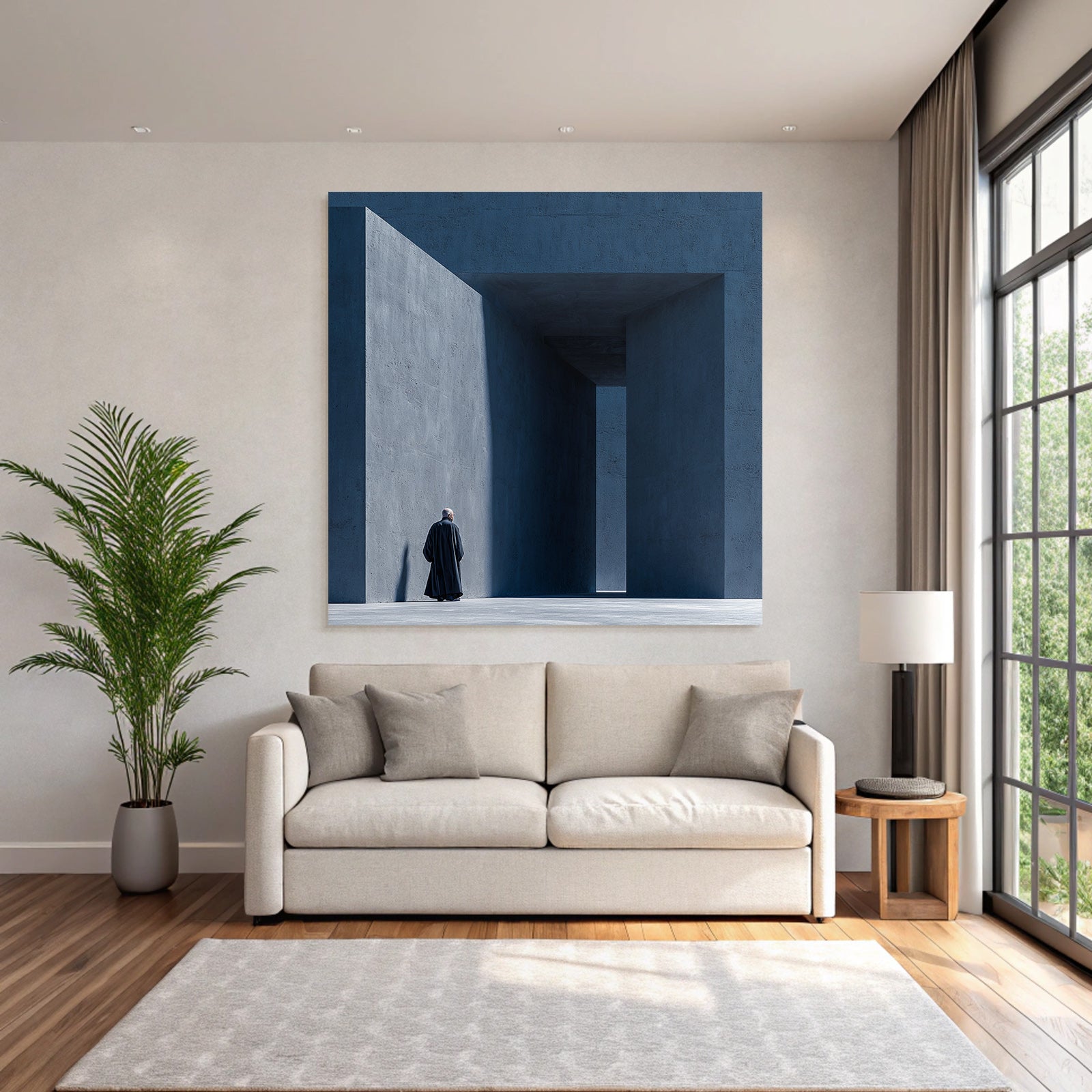 Minimalistische Architektur Gestalt Im Concrete Wand