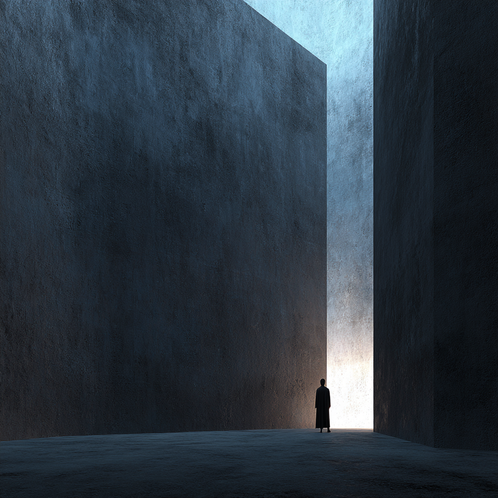 Paßage Zwischen Den Wänden Licht Am Ende Des Tunnels | Fotografie | Kunstgattungen