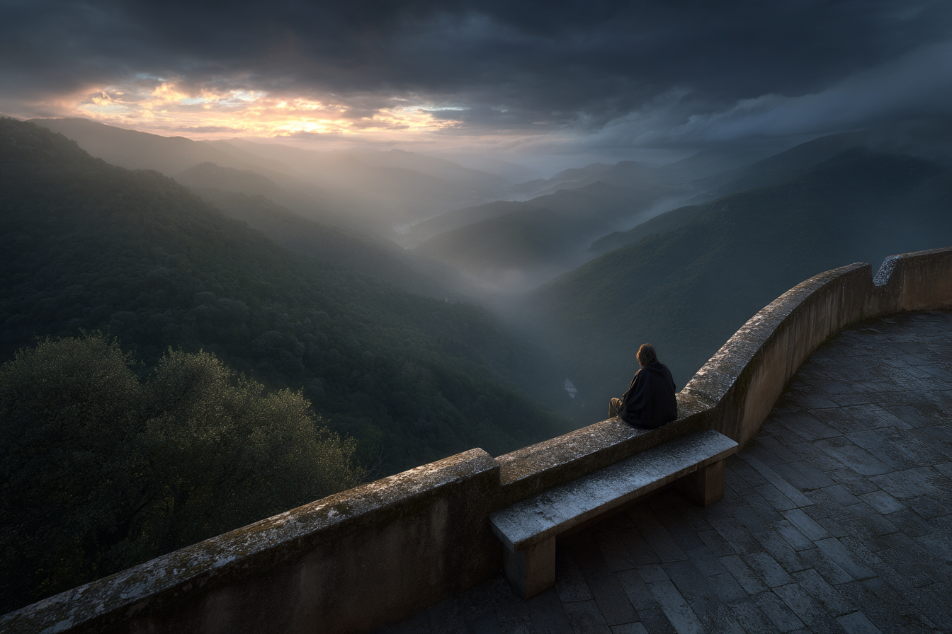 Ruhige Landschaft Sonnenaufgang Blick | Fotografie | Kunstgattungen
