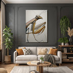 Gebet Mantis Kunstwerk Stilisiertes Design