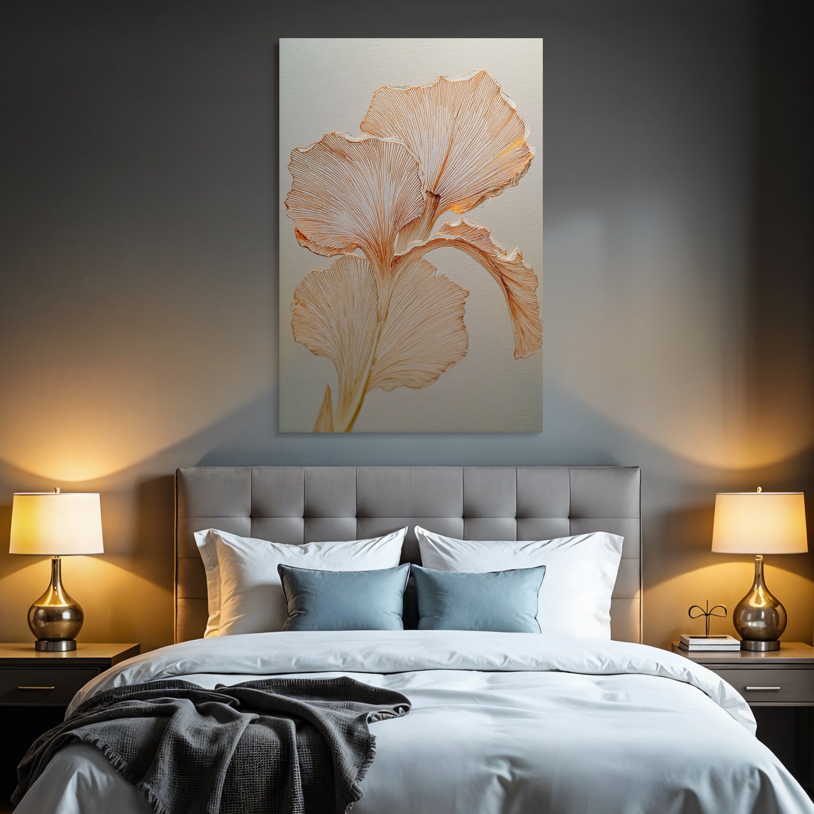 Ginkgo Blatt Kunstwerk Handgezeichnet