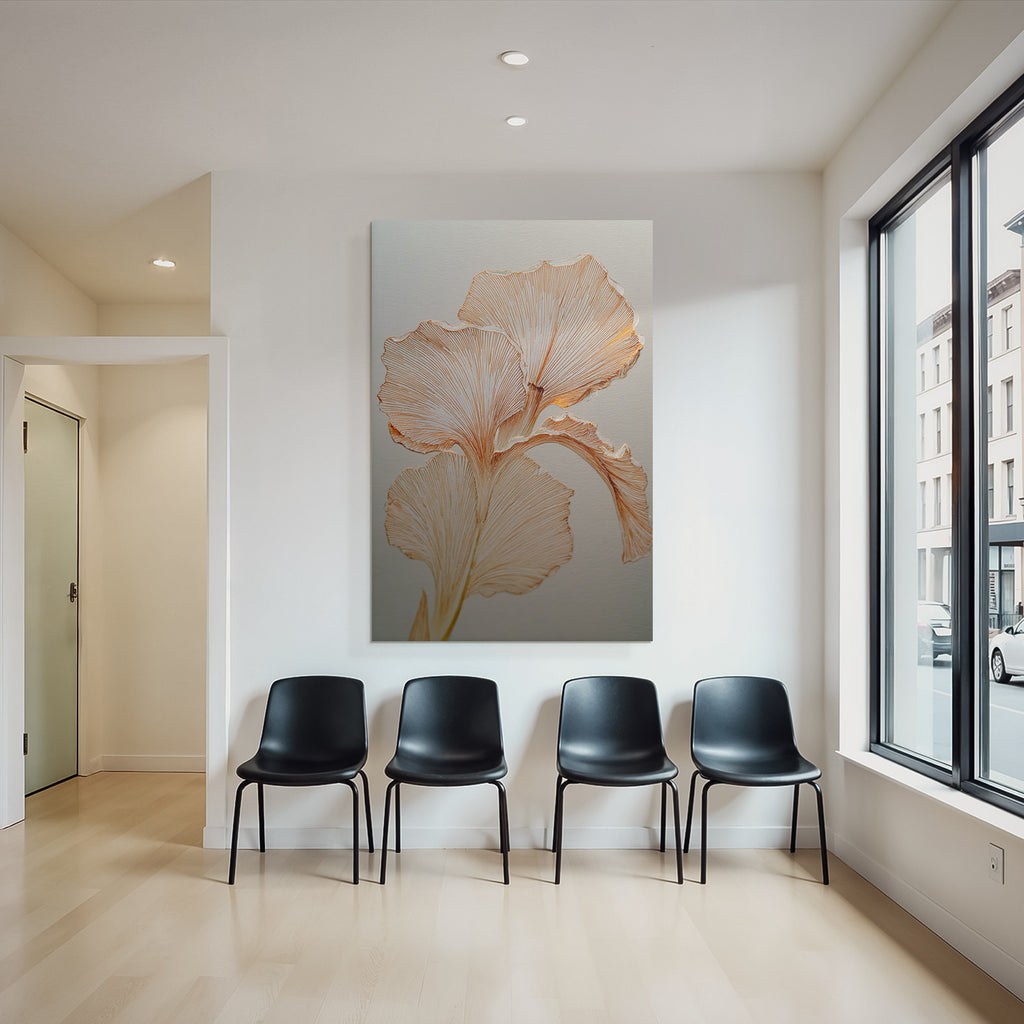 Ginkgo Blatt Kunstwerk Handgezeichnet
