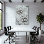 Lotus Blumen Detailierte Illustration Sanfte Linienarbeit
