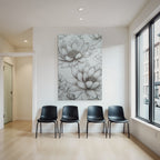 Lotus Blumen Detailierte Illustration Sanfte Linienarbeit
