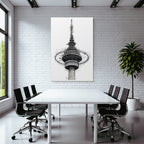 Turm Mit Antennen Kunstvolle Darstellung