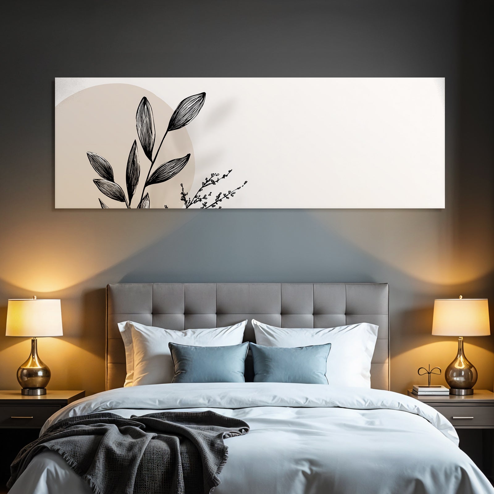 Botanische Elemente Minimalistisch Kunstillustration