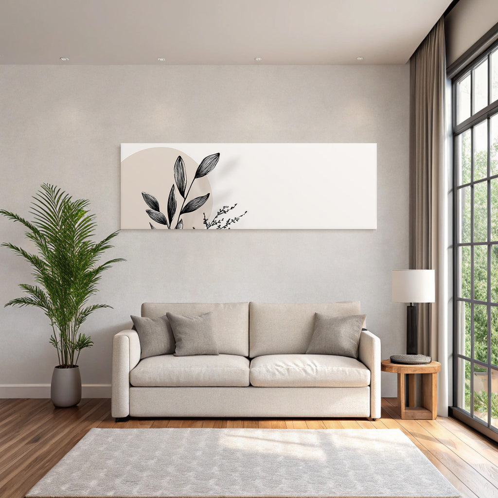 Botanische Elemente Minimalistisch Kunstillustration