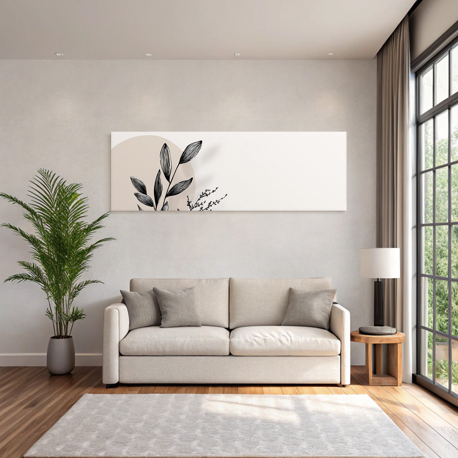 Botanische Elemente Minimalistisch Kunstillustration
