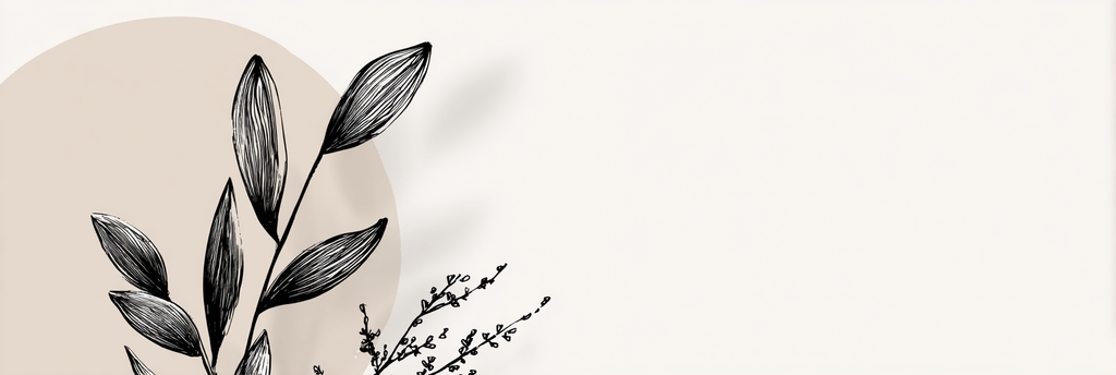 Botanische Elemente Minimalistisch Kunstillustration | Illustration und Zeichnung | Kunstgattungen