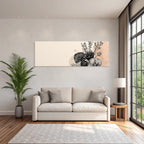 Botanische Illustration Blumen Blätter Akvarell Detaillierte Präsentation