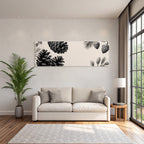 Botanische Illustration Von Kiefernzapfen Und Kiefernzweigen