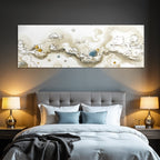 Fantastische Landschaft Mit Kartoonfiguren Und Abstrakten Formen