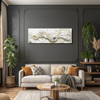 Fantastische Landschaft Mit Kartoonfiguren Und Abstrakten Formen