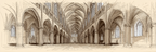 Grandiose Kathedrale Skizze Geverbautes Architektur Elemente | Illustration und Zeichnung | Kunstgattungen