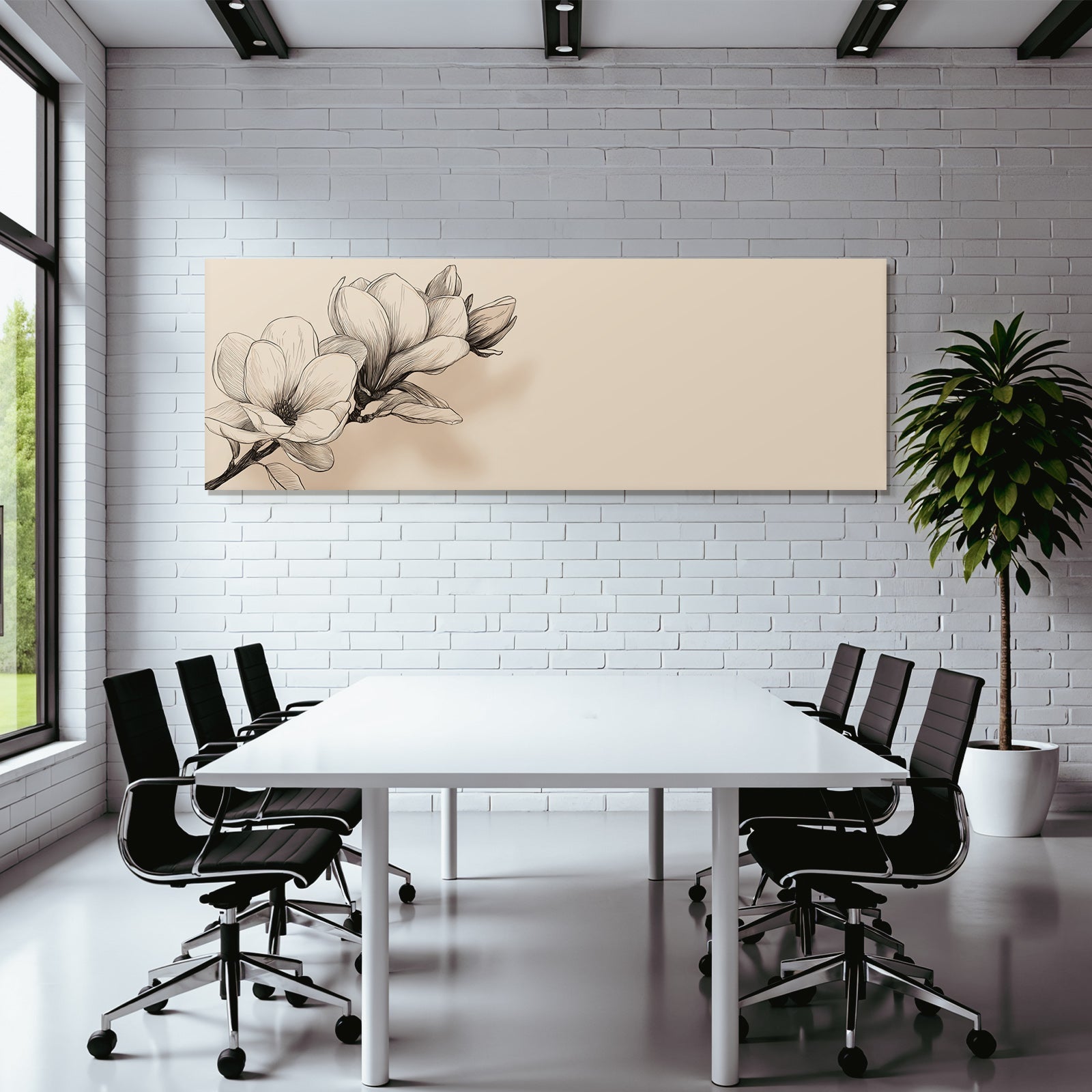 Magnolienblumen Illustration Botanische Darstellung