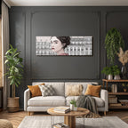 Stylische Frau Elegante Architektur Stadtleben
