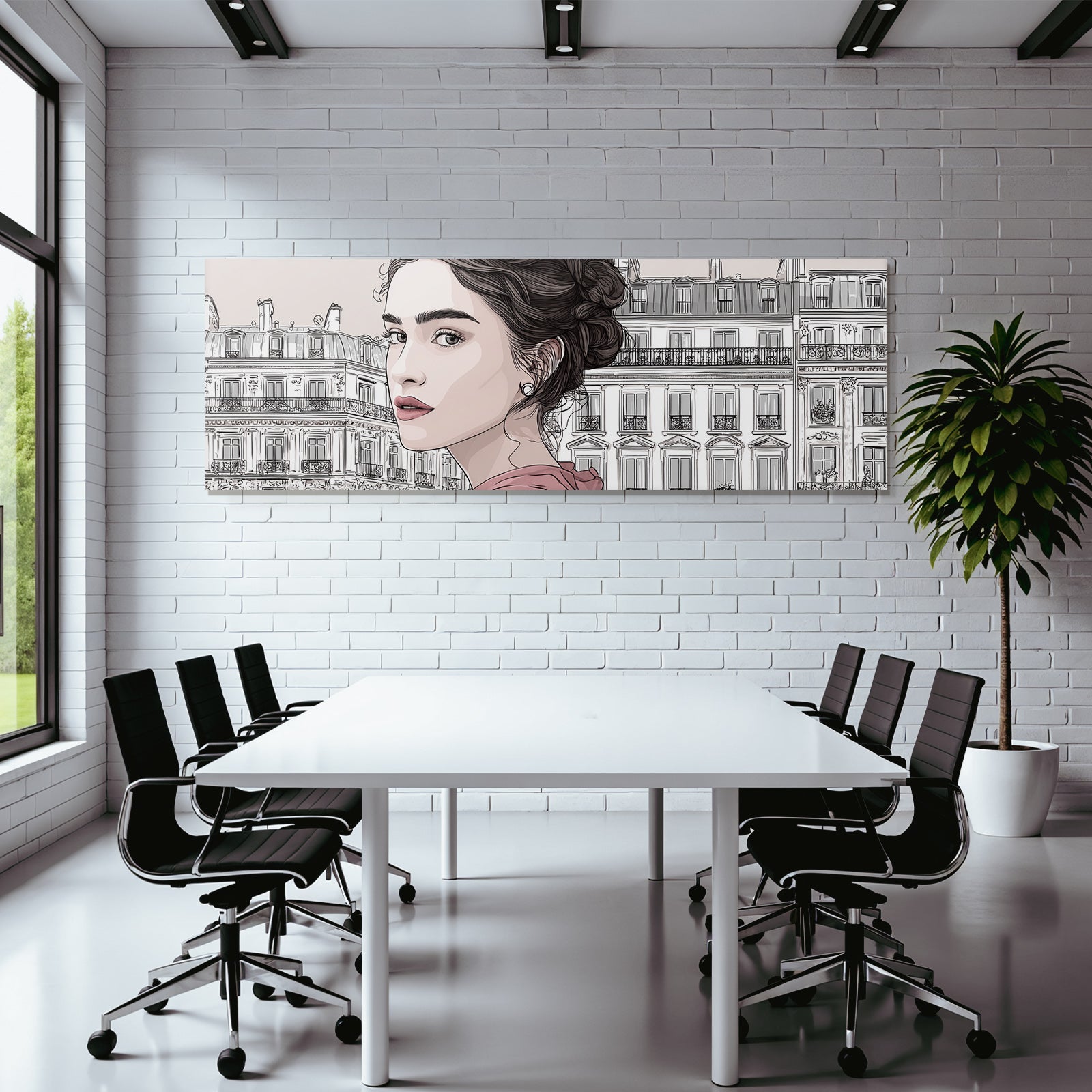 Stylische Frau Elegante Architektur Stadtleben