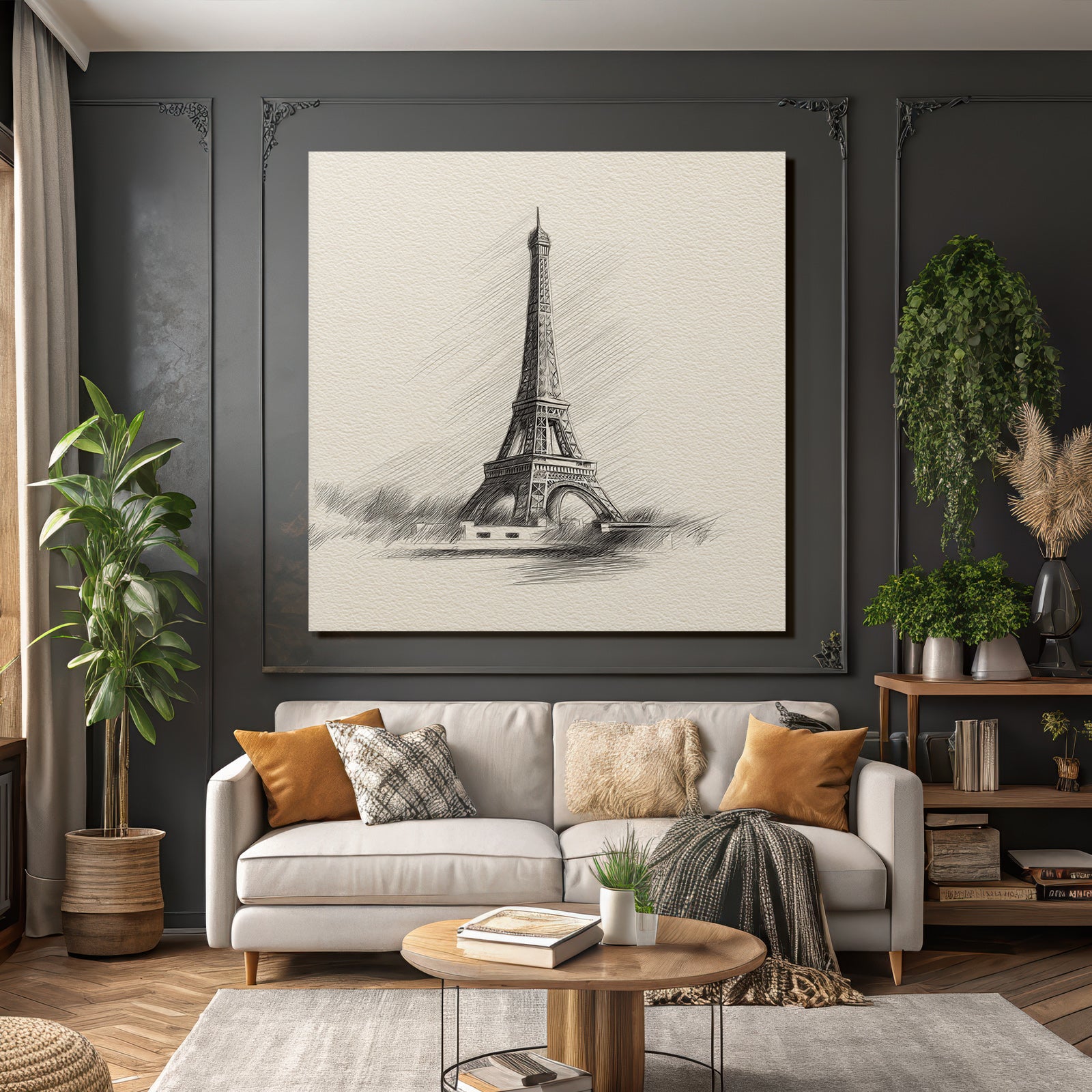 Eiffelturm Skizze Paris