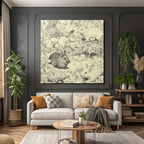 Kaninchen Und Flora Illustration Detail Reiche Szenen