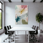 Abstract Design Pastellfarben Mit Buntstiften Teal Und Burgunder