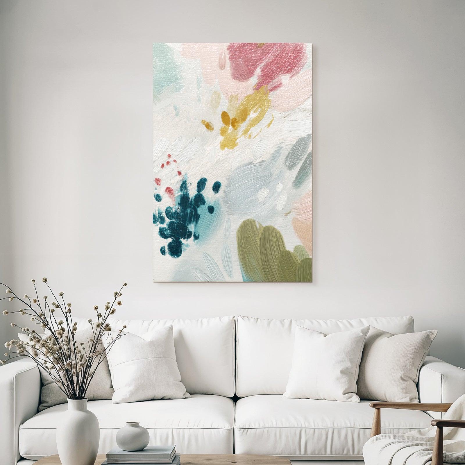 Abstract Design Pastellfarben Mit Buntstiften Teal Und Burgunder