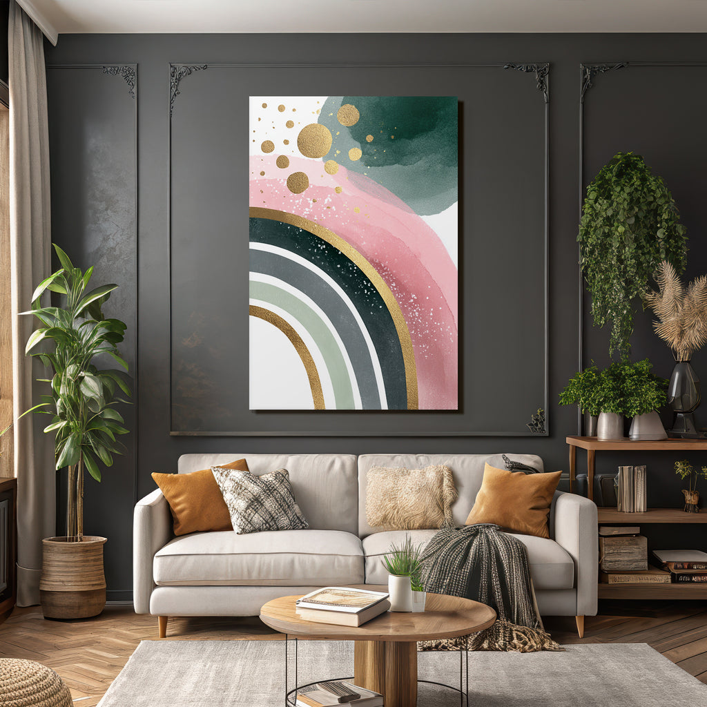 Abstracte Kunst Mit Weichen Farben Und Texturen